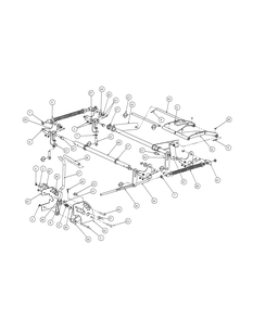 Lift Assembly (Nov.2003 And Prior) Diagram and Parts List for M54-KH 53BB5B8W750-25-HP Cub Cadet Lawn Tractor